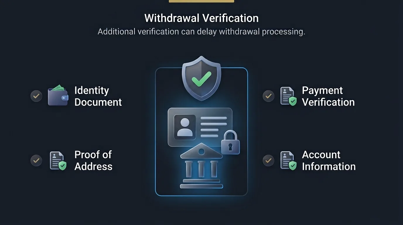 BitStarz withdrawal verification checks: identity document, proof of address, payment verification and account information